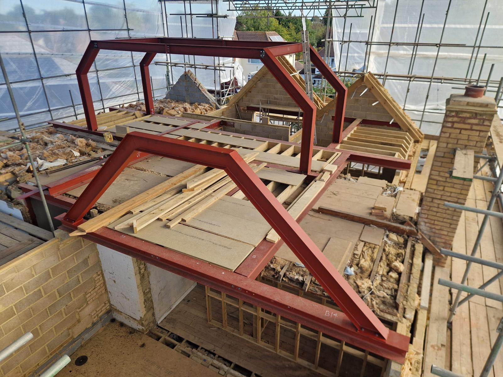 Loft conversion project in Esher