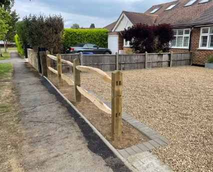Recent fencing project completed by Nelhams and Sons