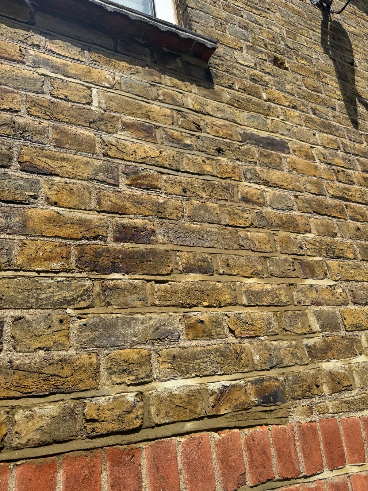 Brickwork after repairs by Nelhams and Sons